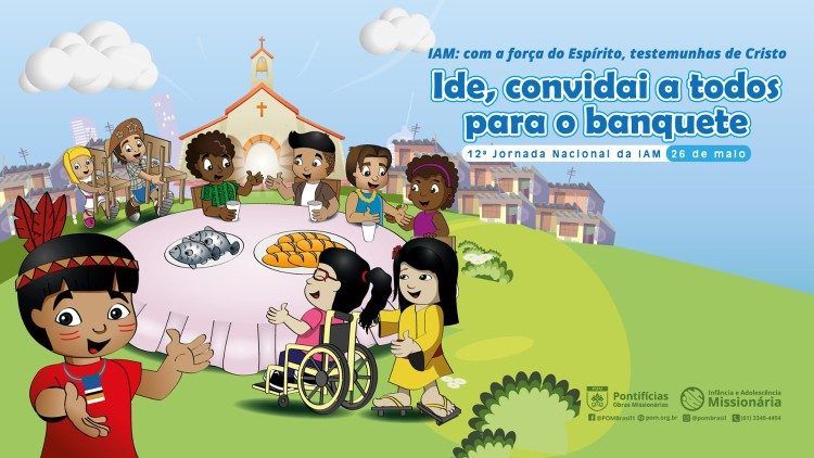 Divulgado cartaz da 12a Jornada Nacional da Infancia e Adolescencia Missionaria