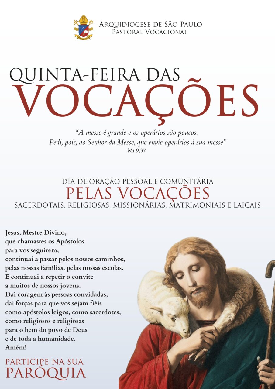 Dom Odilo institui a Quinta feira das Vocacoes na Arquidiocese de Sao Paulo