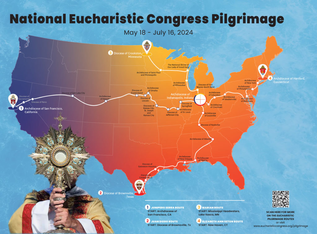 Igreja nos EUA anuncia programacao da Peregrinacao Eucaristica Nacional 2024 2