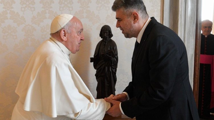 Primeiro Ministro da Romenia e recebido em audiencia pelo Papa 1