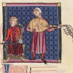 883px Cantigas de Santa Maria Codex of the musicians B I 2 162R lute rebab