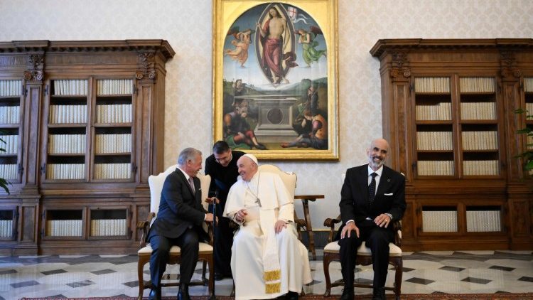 Papa Francisco recebe o Rei da Jordania 3