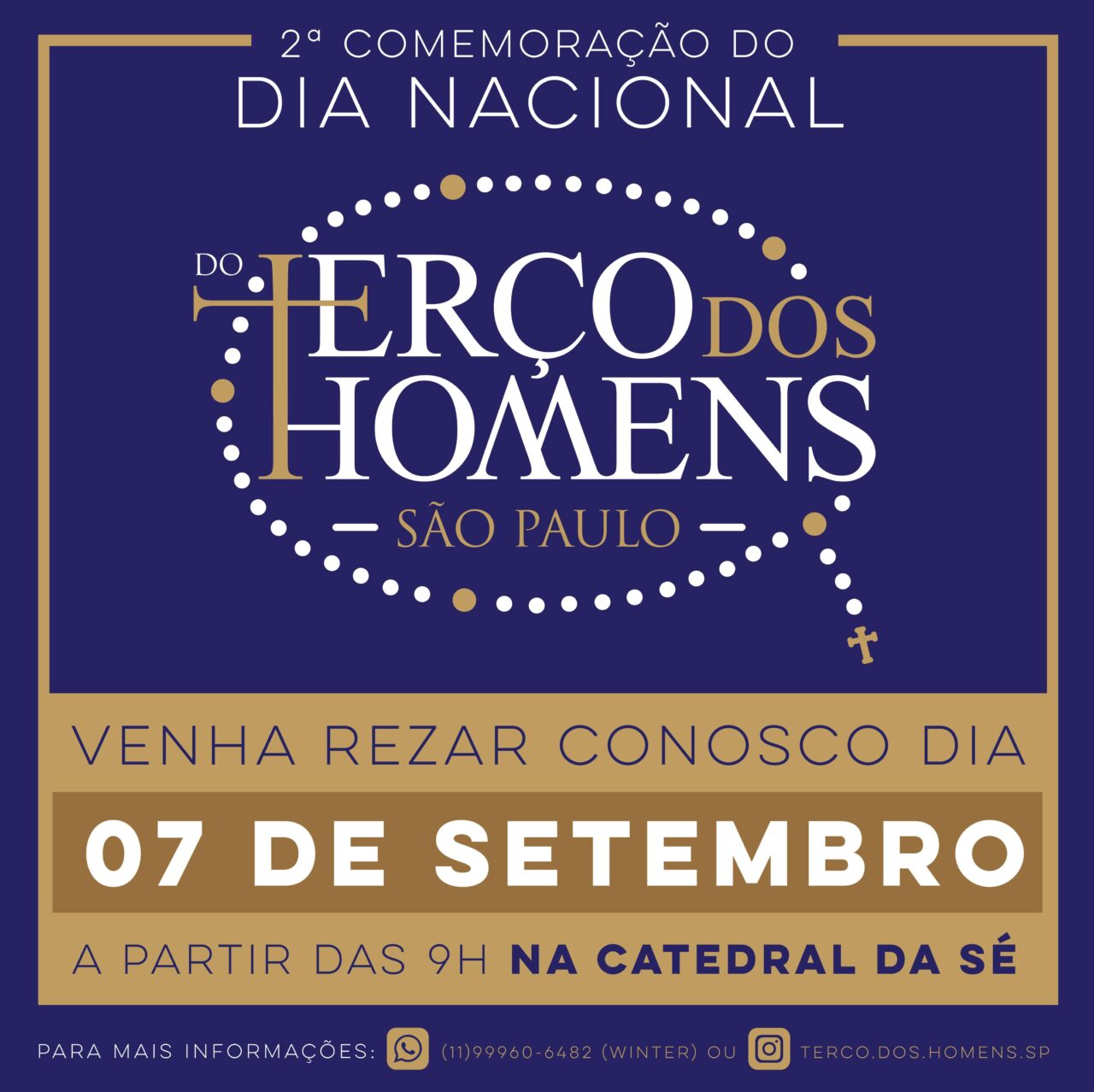 Catedral da Se de SP acolhe celebracao do Dia Nacional do Terco dos Homens 4