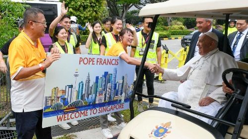 Papa Francisco ja esta em Singapura ultima etapa de sua viagem apostolica