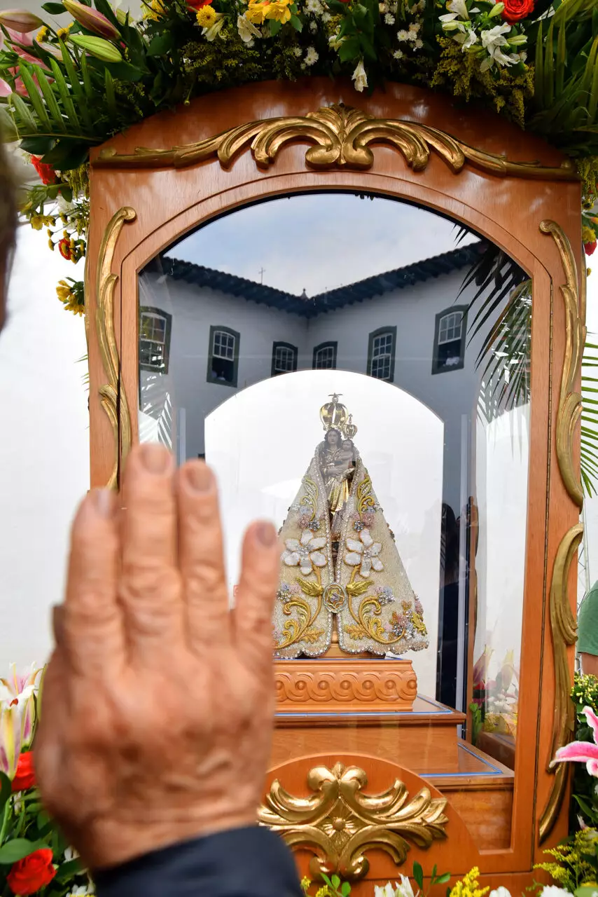 Imagem peregrina de Nossa Senhora de Nazare visita Museu de Arte Sacra de SP 4