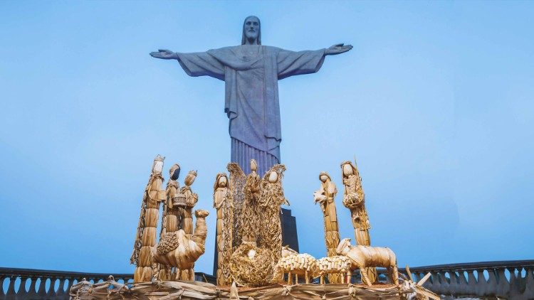 Presepio do Santuario Cristo Redentor e exposto no Vaticano 2