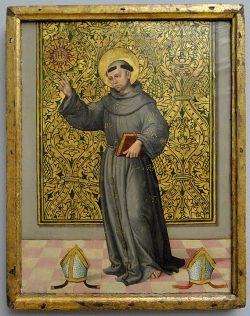 St. Bernardino of Siena by unknown Spanish master Statens Museum for Kunst DSC08177