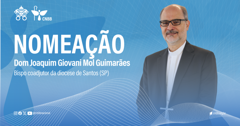 Dom Joaquim Giovani Mol Guimaraes e nomeado Bispo coadjutor da Diocese de Santos