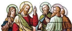O Divino Mestre instruía os discípulos por meio do convívio - Vitral da Igreja de St. Patrick, Roxbury (Estados Unidos) - Foto: Gustavo Kralj