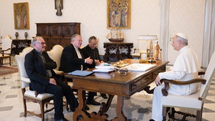 Papa Leao XIV recebe presidencia do CELAM 2