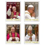 Primeira serie de selos do Papa Leao XIV e emitida pelo Vaticano 2