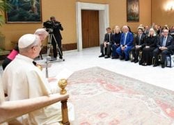 Papa Leão, encontro com a Fundação Nacional Ítalo-Americana – Foto: Vatican News