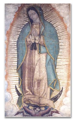 Imagem original de Nossa Senhora de Guadalupe, fotografada em outubro de 2017 – Basílica de Santa Maria de Guadalupe, México Foto: Lúcio Alves