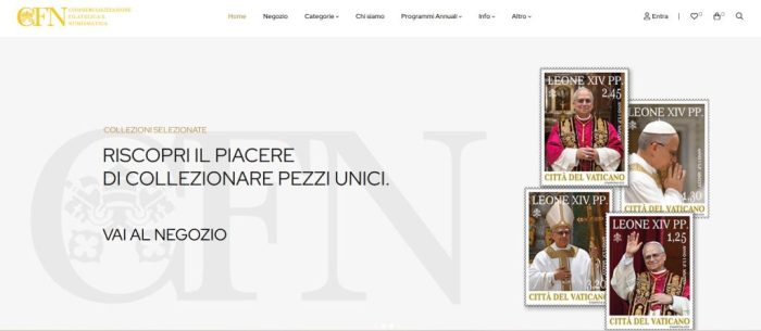 Vaticano inaugura nova loja online de filatelia e numismatica 1