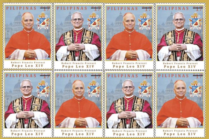 Correio das Filipinas homenageia Papa Leao XIV com selos especiais