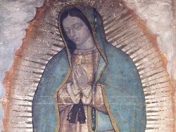 Imagem original de Nossa Senhora de Guadalupe, fotografada em outubro de 2017 – Basílica de Santa Maria de Guadalupe, México. Fotos: Lúcio Alves