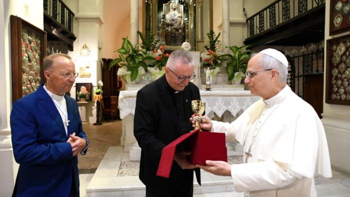 Papa Leao XIV visita Santuario de Nossa Senhora das Gracas de Mentorella 3