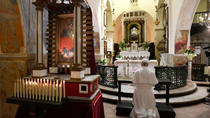 Papa Leao XIV visita Santuario de Nossa Senhora das Gracas de Mentorella