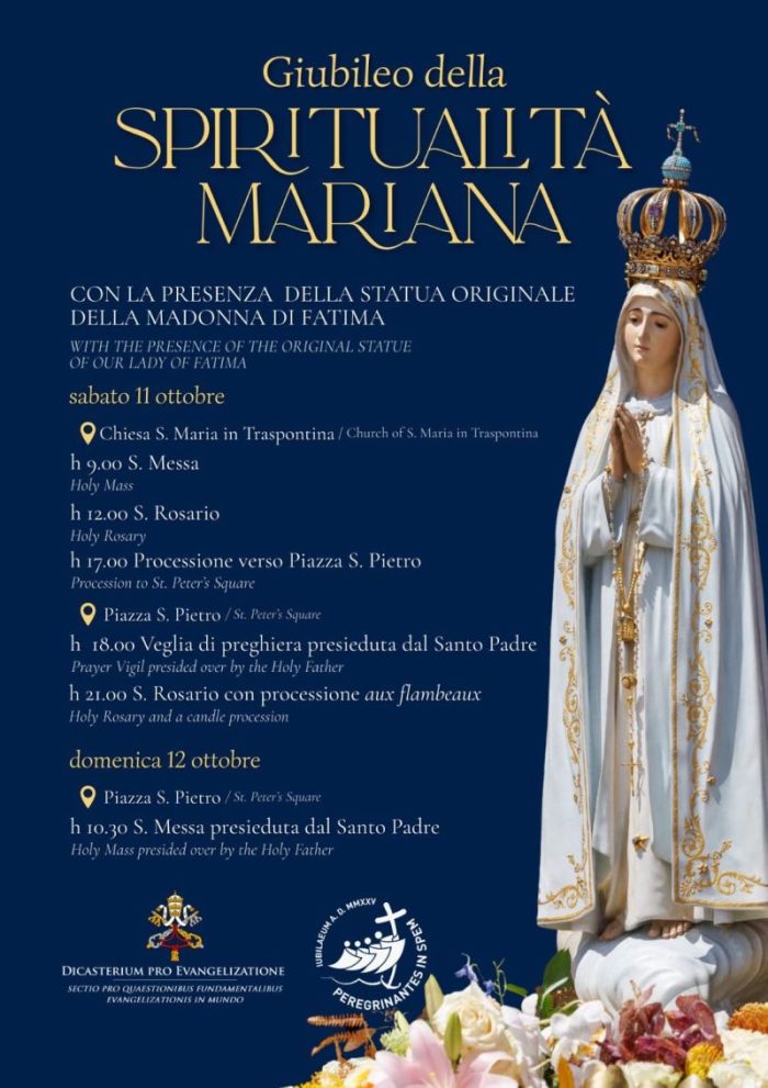 Imagem de Nossa Senhora de Fatima sera recebida pelo Papa Leao XIV