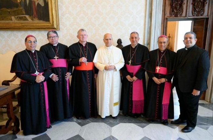 Papa Leao XIV recebe a presidencia do CELAM no Vaticano