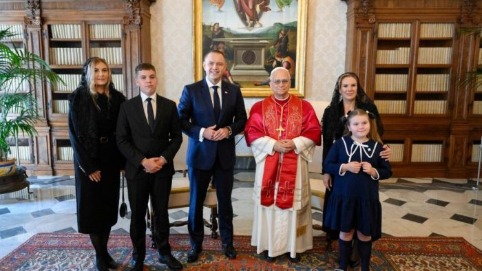 Papa Leao XIV recebe presidente da Polonia no Vaticano 3
