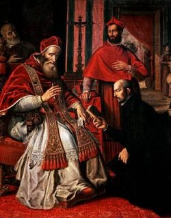 Paulo III com Santo Inácio