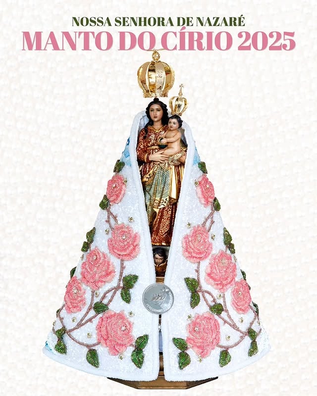 Círio 2025: Manto de Nossa Senhora de Nazaré é apresentado em Belém 3 Manto de Nossa Senhora de Nazare e apresentado em Belem 2