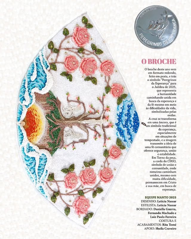 Círio 2025: Manto de Nossa Senhora de Nazaré é apresentado em Belém 5 Manto de Nossa Senhora de Nazare e apresentado em Belem 3