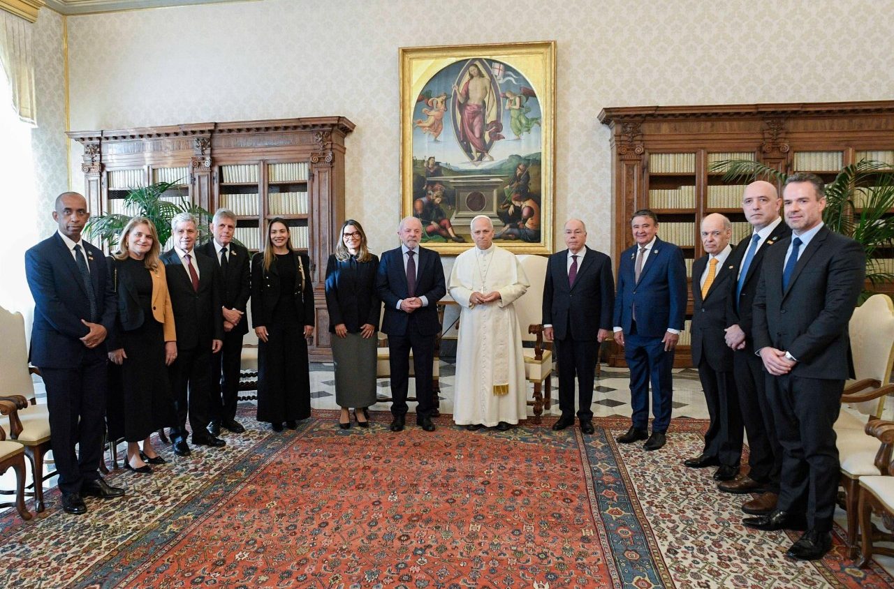 Papa Leao XIV recebe o presidente do Brasil em audiencia no Vaticano 2