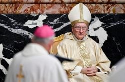 Cardeal Parolin na missa de ação de graças na Basílica de São Pedro   Foto: Vatican News/ Vatican Media