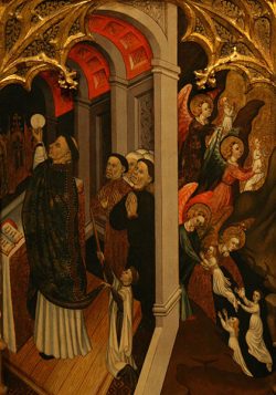 O Purgatório: lugar de purificação 2 Celebração de uma Missa em sufrágio pelas almas do purgatório, por Bernardo Despuig e Jaime Cirera - Museu Nacional de Arte de Catalunha, Barcelona (Espanha) Foto: Francisco Lecaros