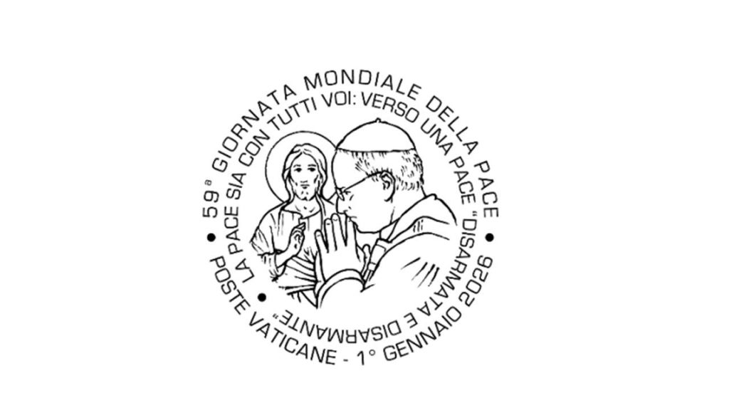 Correios do Vaticano, carimbo especial para o Dia Mundial da Paz 2 Correios do Vaticano divulgam programa de emissoes de selos para 2026 1