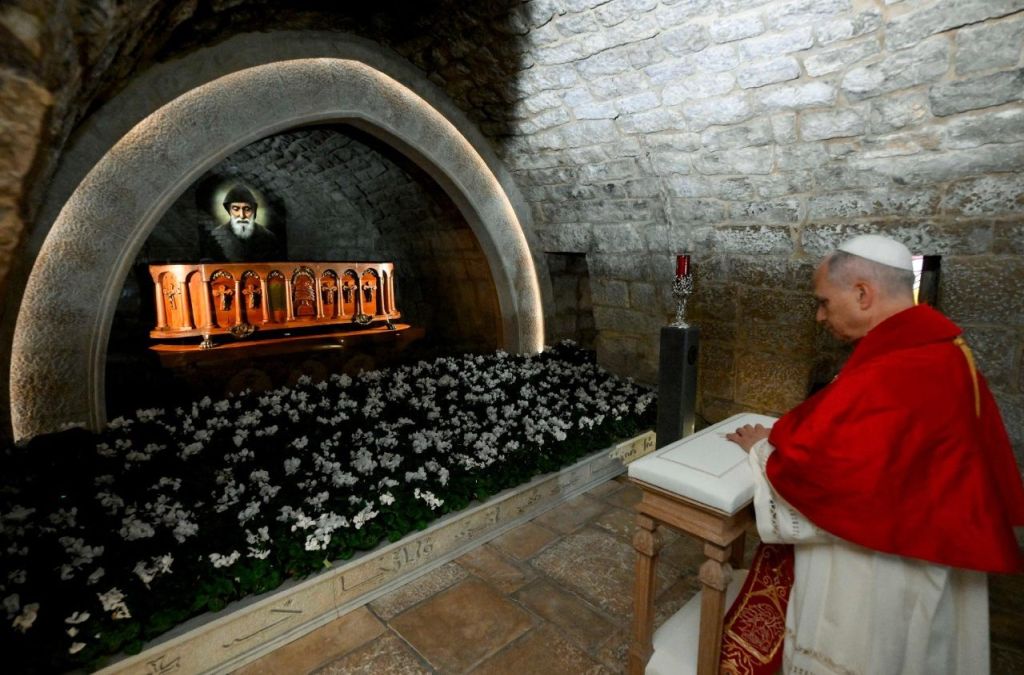Leão XIV visita o túmulo de São Charbel Makhlouf e pede a conversão dos corações 2 Leao XIV visita o tumulo de Sao Charbel Makhlouf e pede a conversao dos coracoes 1