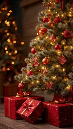 Origem da árvore de Natal 3 <a href="https://br.freepik.com/imagem-ia-gratis/natureza-morta-de-arvore-de-natal-com-decoracao-com-espaco-de-copia_373869448.htm">Imagem de freepik</a>