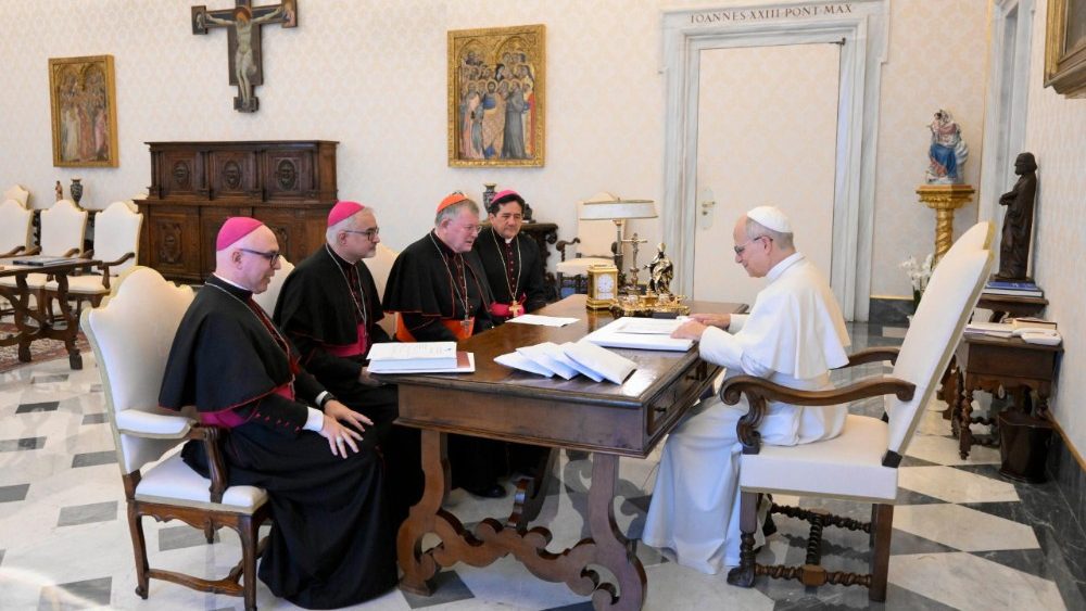 Papa Leão XIV recebe presidência da CNBB em audiência no Vaticano 4 Papa Leao XIV recebe presidencia da CNBB em audiencia no Vaticano 2