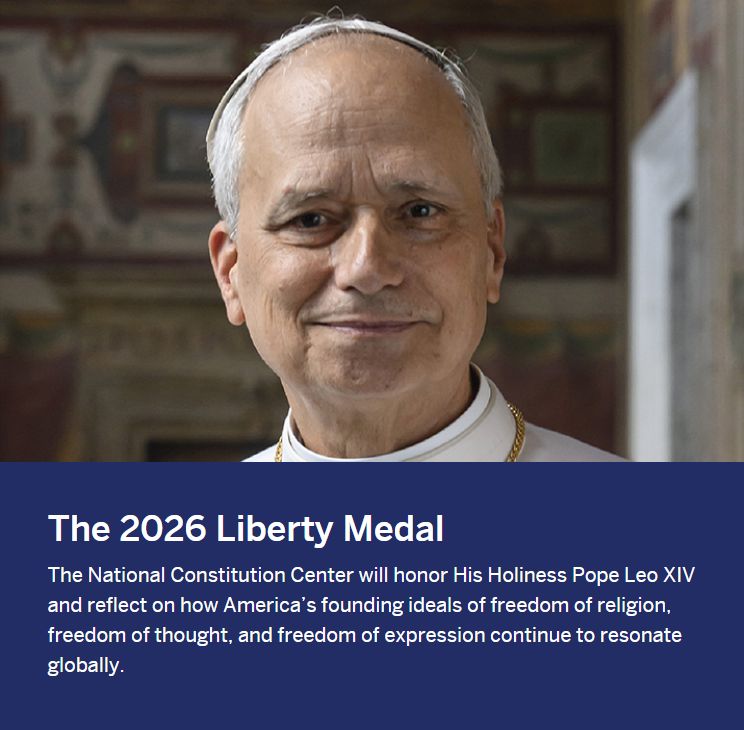Medalha da Liberdade será concedida ao Papa Leão XIV 2 Medalha da Liberdade sera concedida ao Papa Leao XIV 2