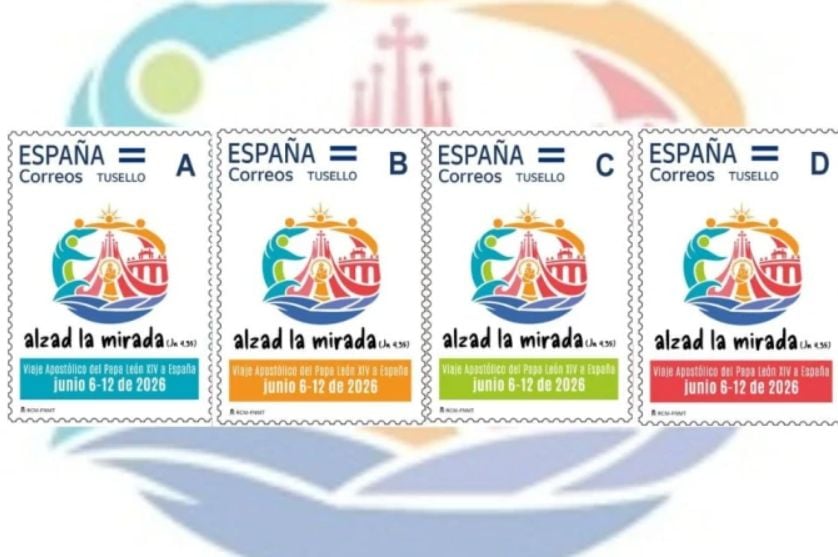 Espanha lança selos comemorativos pela visita do Papa Leão XIV 2 Espanha lanca selos comemorativos pela visita do Papa Leao XIV 1