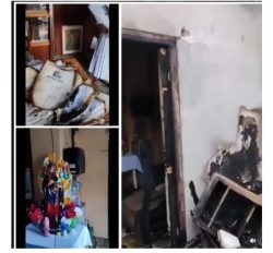 Imagem de Nossa Senhora intacta em meio a incêndio em hospital católico na Nigéria 2 Foto: lifeissues/ X