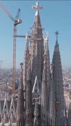 Espanha: bênção e inauguração da Torre Jesus Cristo da Igreja Sagrada Família pelo Papa Leão XIV 3 Foto: screenshot