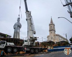 Aracaju: imagem monumental de Santo Antônio 2 Foto: Paróquia Santo Antônio Aracaju/ Facebook