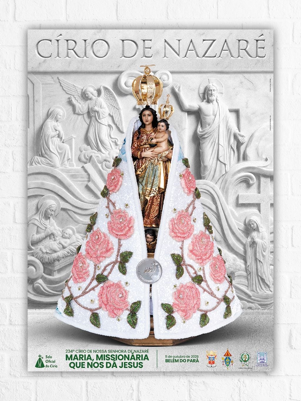 Cartaz oficial do Círio de Nazaré 2026 é divulgado em Belém 2 Arquidiocese de Belem divulga cartaz oficial do Cirio de Nazare 2026