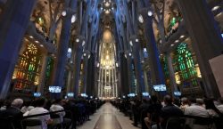 Papa Leão XIV na inauguração da torre Jesus Cristo da Igreja da Sagrada Família 3 Foto: Vatican Media