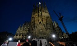Papa Leão XIV na inauguração da torre Jesus Cristo da Igreja da Sagrada Família 2 Foto: Vatican Media