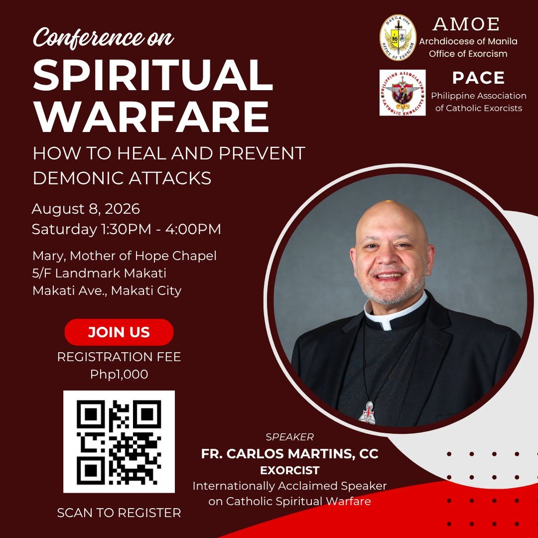 Filipinas: Arquidiocese de Manila promove conferência sobre Guerra Espiritual 2 Filipinas Arquidiocese de Manila promove conferencia sobre Guerra Espiritual 2