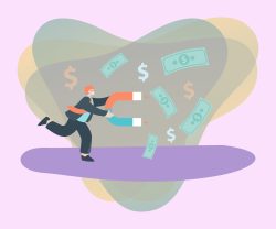 As vaidades do mundo 2 <a href="https://www.magnific.com/br/vetores-gratis/homem-de-negocios-atraindo-notas-de-dolar-que-caem-com-um-ima_415363730.htm">Imagem de Kampus no Magnific</a>
