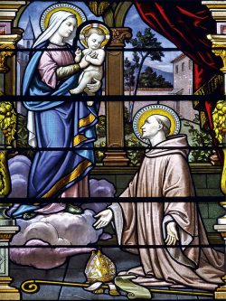 As aparições de Nossa Senhora podem trazer algo de novo? 2 Aparição de Nossa Senhora e o Menino Jesus a São Bernardo de Claraval Foto: Wikipedia