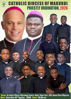 Nigéria: 14 novos sacerdotes foram ordenados pelo Bispo Cordileone 2 Foto: Diocese de Makurdi/ Facebook