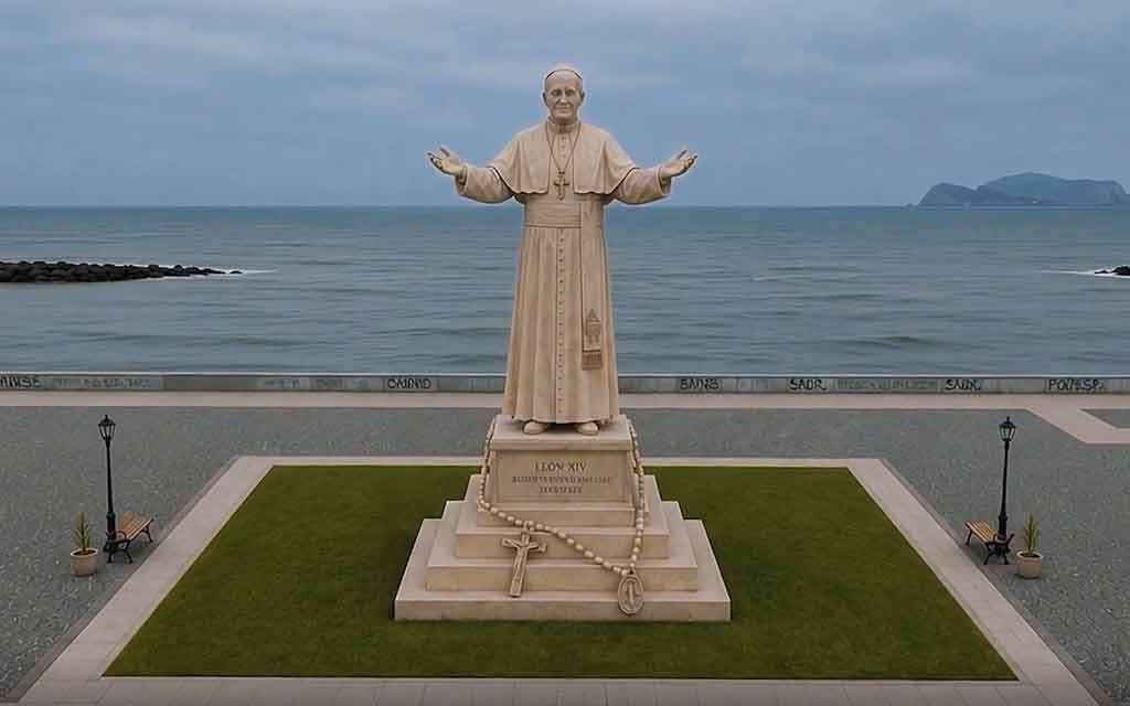 Leão XIV terá estátua de 14 metros erguida em sua homenagem no Peru 2 Leao XIV tera estatua de 14 metros erguida em sua homenagem no Peru