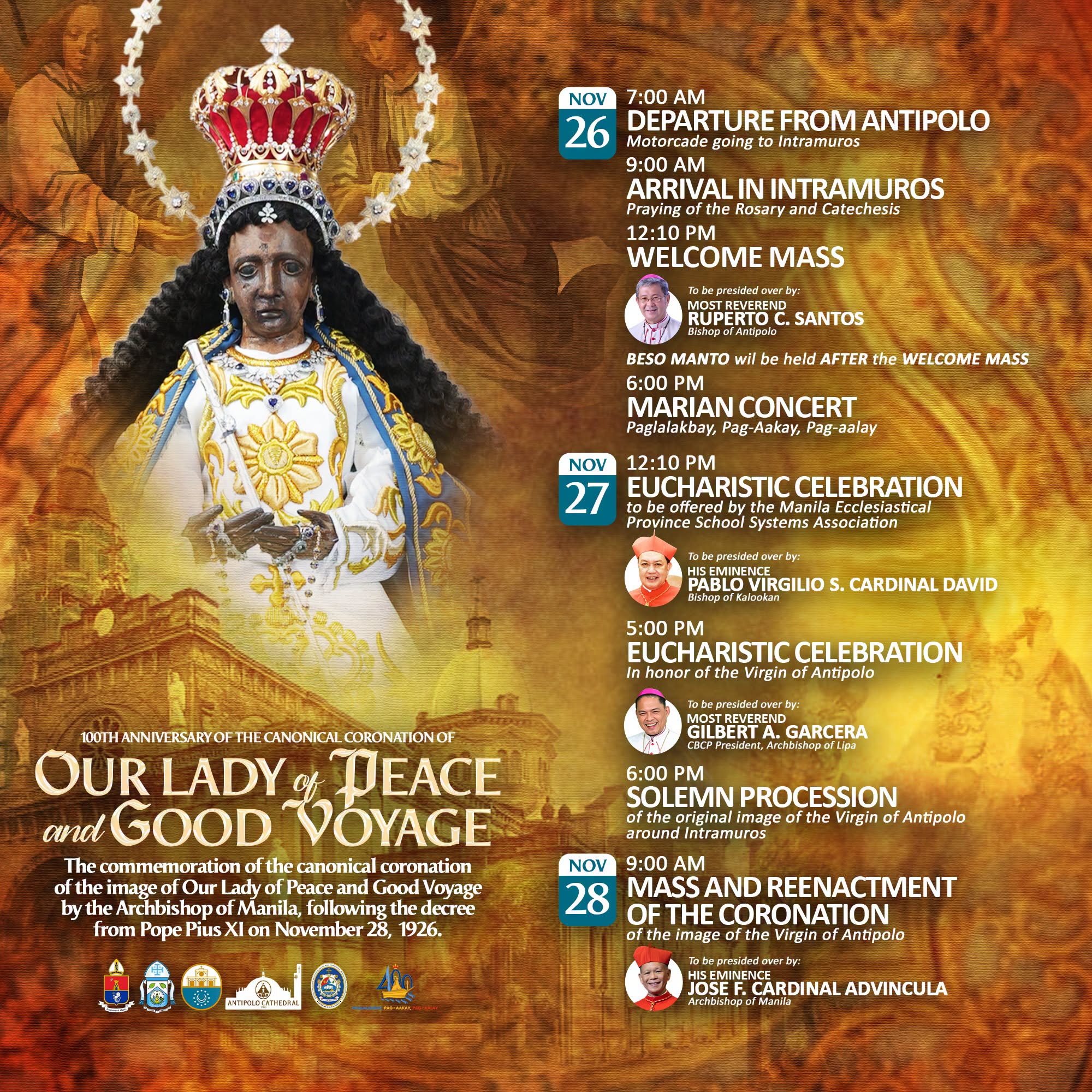 Catedral de Manila reviverá Coroação Pontifícia de Nossa Senhora de Antipolo 3 Catedral de Manila revivera Coroacao Pontificia de Nossa Senhora de Antipolo 1