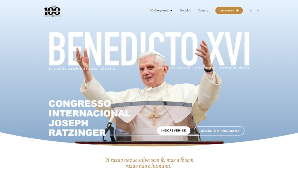 Espanha promove Congresso Internacional sobre Joseph Ratzinger 2 Espanha promove Congresso Internacional sobre Joseph Ratzinger
